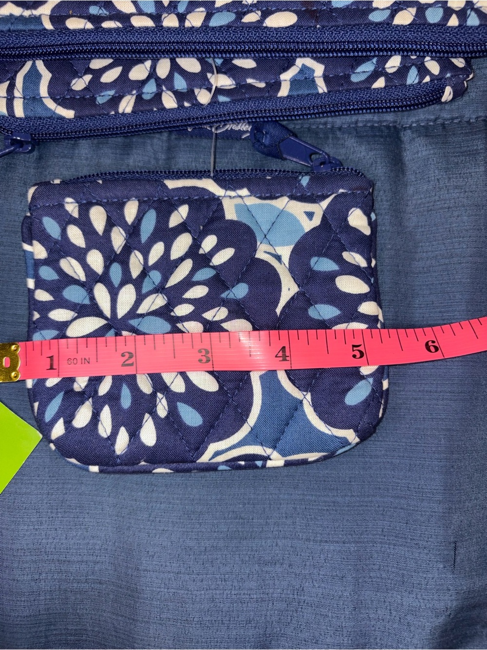 NWT Vera Bradley Cosmetic Trio Petal Splash Blue Floral 3-Piece Pouch Set - Picture 3 of 11